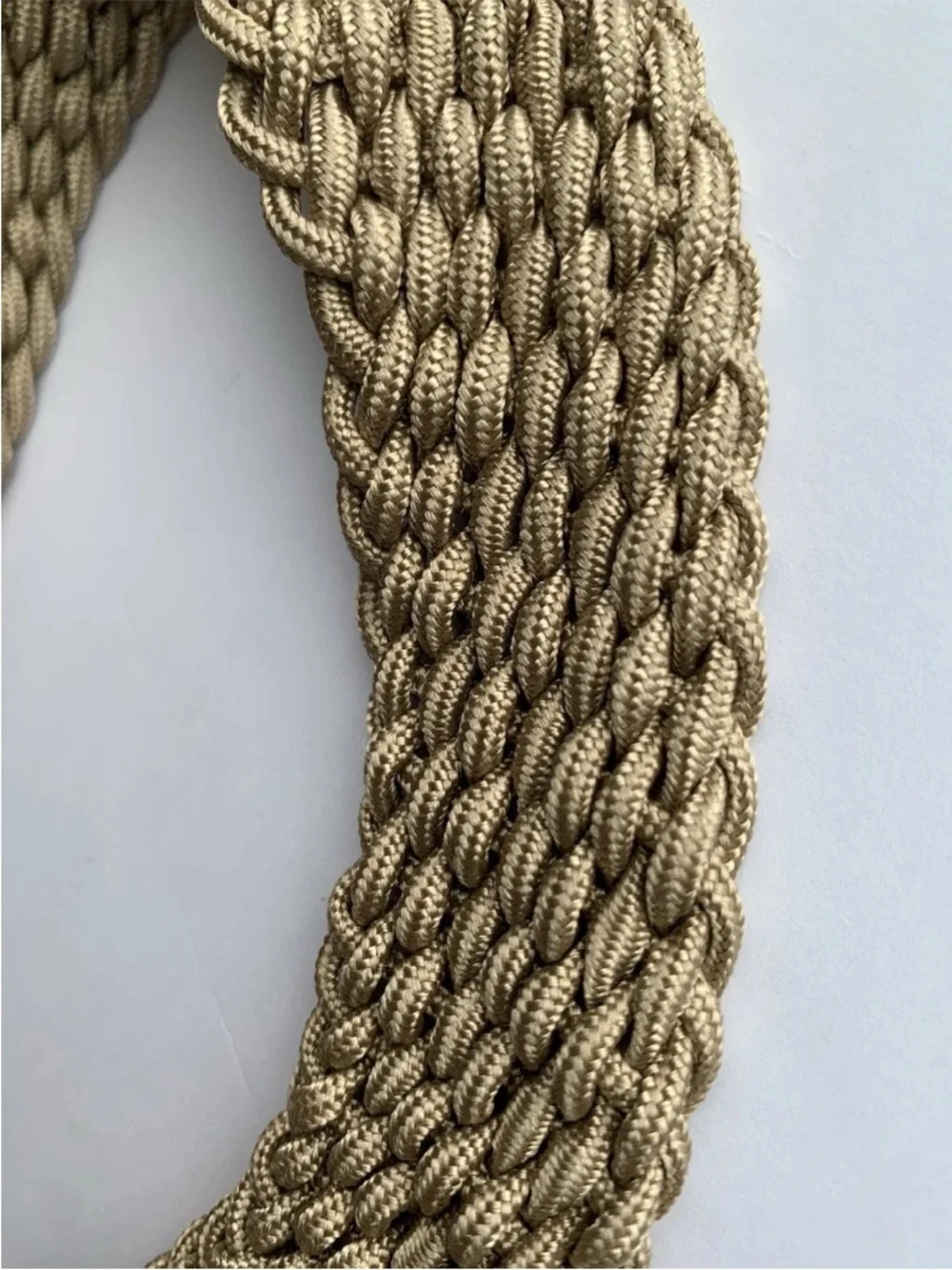Johnston Murphy Mens 34 Tan Braided Stretch Belt Woven Golf Casual Resort